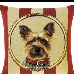 Terrier tapestry pillow cover New